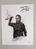 James JIM WINBURN Signed 8x10 ART CARD Michael Myers 1978 HALLOWEEN Autograph JSA COA L - HorrorAutographs.com