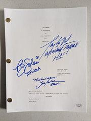 Tony MORAN - PJ SOLES - Jim WINBURN 3X Signed HALLOWEEN SCRIPT MICHAEL MYERS BAS JSA COA