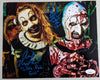 David Howard THORNTON - Amelie McLAIN 2x Signed 8x10 Photo Art the Clown Little Pale Girl TERRIFIER 2 Autograph JSA COA