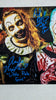 David Howard THORNTON - Amelie McLAIN 2x Signed 8x10 Photo Art the Clown Little Pale Girl TERRIFIER 2 Autograph JSA COA