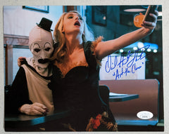 DAVID HOWARD THORNTON Signed Art the Clown 8x10 Photo TERRIFIER Autograph JSA COA D