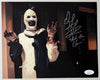 DAVID HOWARD THORNTON Signed Art the Clown 8x10 Photo TERRIFIER Autograph JSA COA B