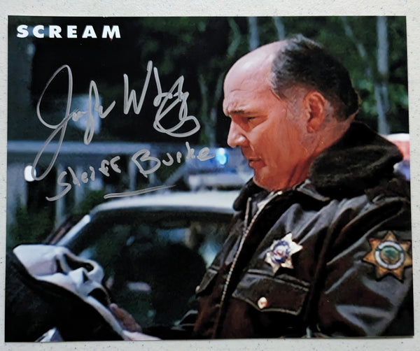 Joseph WHIPP Signed 8x10 PHOTO SCREAM GHOSTFACE Sheriff Burke Horror Autograph JSA COA A