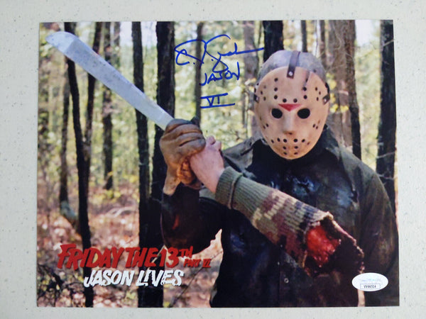 CJ GRAHAM Signed JASON VOORHEES 8X10 Photo Autograph Friday the 13th PART 6 BAS JSA B