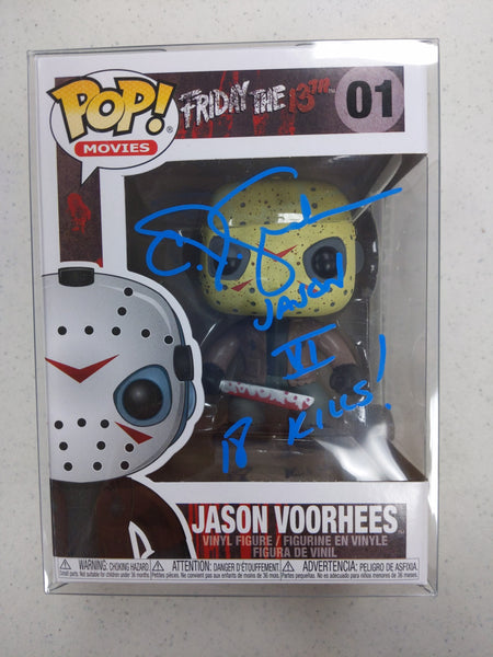 CJ GRAHAM Signed Jason Voorhees Funko Pop Figure Autograph Part 6 BAS JSA COA