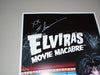 ELVIRA Signed 11x17 Movie Macabre Poster Cassandra Peterson Autograph BAS JSA COA A