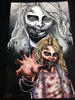 Addy Miller Signed Artist 11x17 Poster Print Teddy Bear Girl The Walking Dead #/100 - HorrorAutographs.com